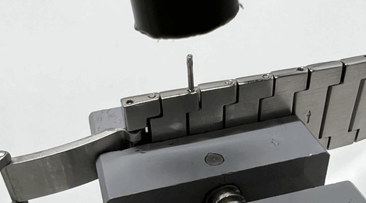 ピン止め式ベルトの調整方法3