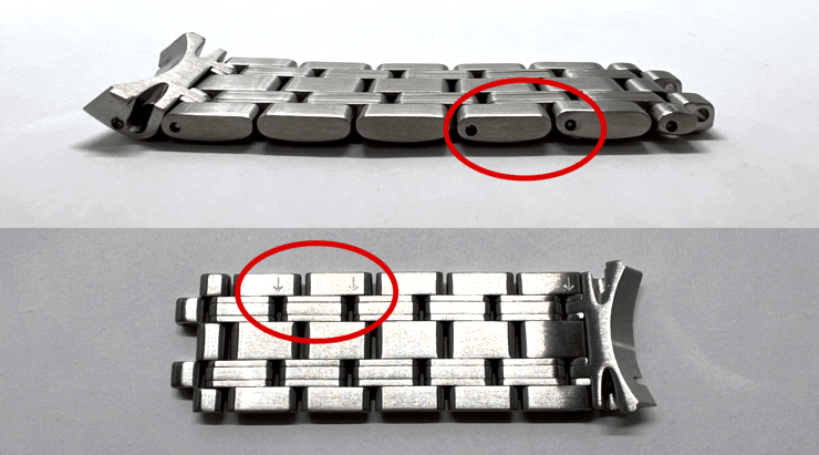 ピン止め式の判別方法