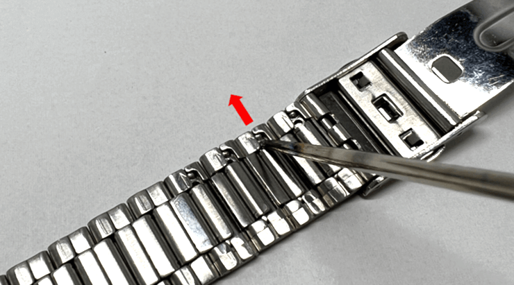 板バネ式バンドの調整方法1